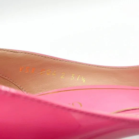 Valentino Tan-Go VLogo Pink Patent Leather Platform Block Heel Pumps - Picture 6 of 8
